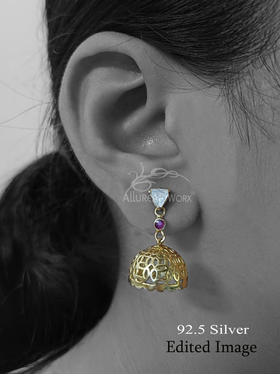 Orla Silver Jhumkis